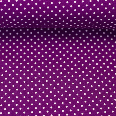 Poplin Judith Tupfen violet 2mm