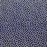 Baumwolle dotty dunkelblau