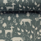 Baumwolljersey Mini Winter rauchblau