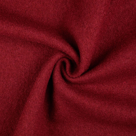 Wollwalk Walkloden tiefrot