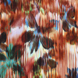 Viskose Flower Glitch Poplin Stretch