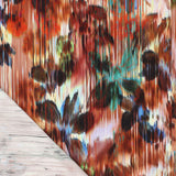 Viskose Flower Glitch Poplin Stretch