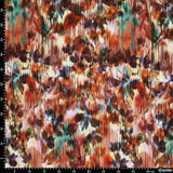 Viskose Flower Glitch Poplin Stretch
