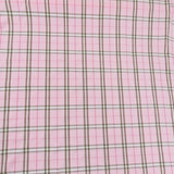 Baumwolle rosa braun kariert