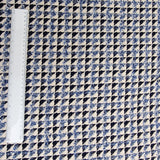 Strick blau beige gemustert