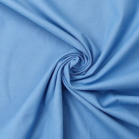 Baumwolle Aqua uni