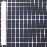 Baumwolle Popeline dunkelblau mit weißen Karos