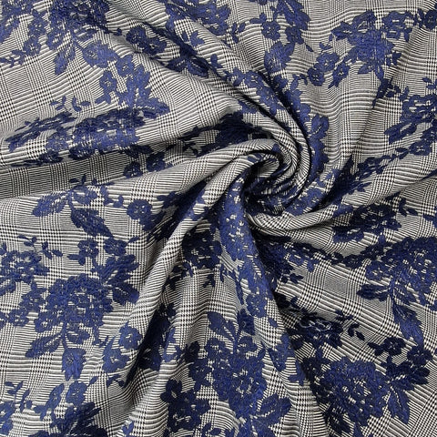 Stretch caro bestickt