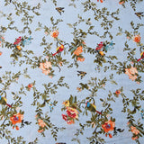 Baumwolle Viskose bluebird