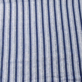 Viskose Leinen stripes blue
