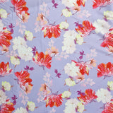 Cottage Flower stretch Satin flieder