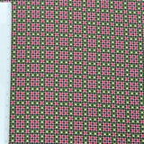 Baumwolle grün pink kariert