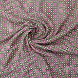 Baumwolle grün pink kariert