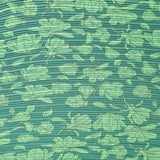 Plissee Jersey Green Flower