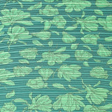 Plissee Jersey Green Flower