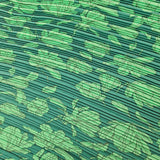 Plissee Jersey Green Flower