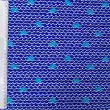 Lycra Badeanzugstoff blau Wal