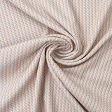 Strick Hahnentritt pfirsich-hellblau