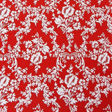 Baumwolle Poplin rote Ranken