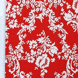 Baumwolle Poplin rote Ranken