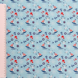 Baumwolle Poplin Maritim