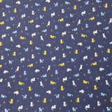 Baumwolle Poplin Cats Navy
