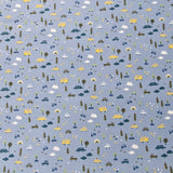 Baumwolle Cars dusty blue