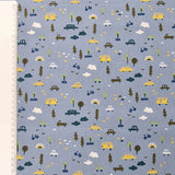Baumwolle Cars dusty blue