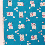 Baumwolle Poplin Maneki Neko