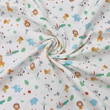 Baumwolle Poplin Animal Zoo