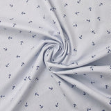 Baumwolle Poplin Anchor blue