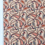 Baumwolle cream paisley