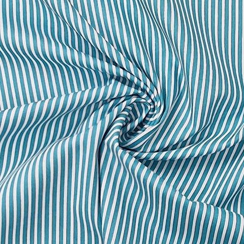 Baumwolle grün weiß gestreift