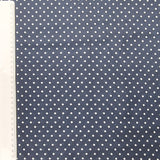Baumwolle satin blue dots