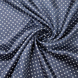 Baumwolle satin blue dots