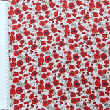 Baumwolle satin Mohn