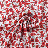 Baumwolle satin Mohn