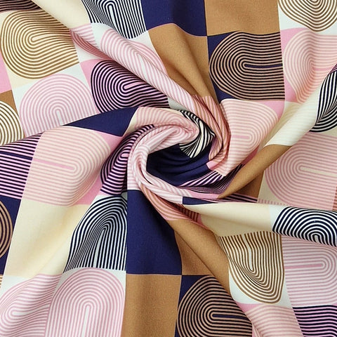 Baumwolle Satin Kilian rosa