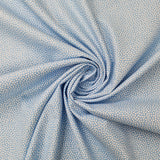 Baumwolle dotty hellblau