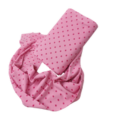 Baumwoll Bündchen rosa Sterne