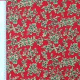 Baumwolle Stechpalme rot