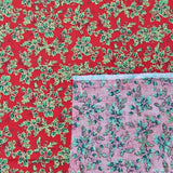 Baumwolle Stechpalme rot