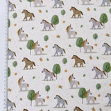 Baumwolljersey Einhorn Pferd