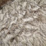 Fellimitat Wolf braun / schwarz