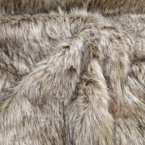 Fellimitat Wolf braun / schwarz