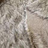 Fellimitat Wolf braun / schwarz