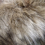 Fellimitat Wolf braun / schwarz