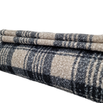 Boucle / Mantelstoff weiß / schwarz