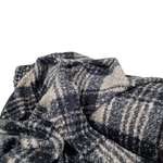 Boucle / Mantelstoff weiß / schwarz