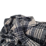 Boucle / Mantelstoff weiß / schwarz
